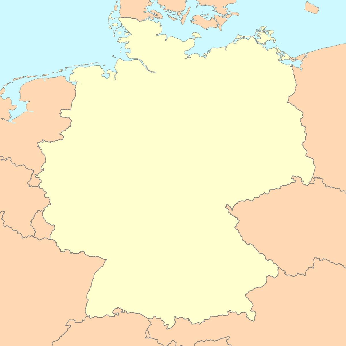 map of Germany blank