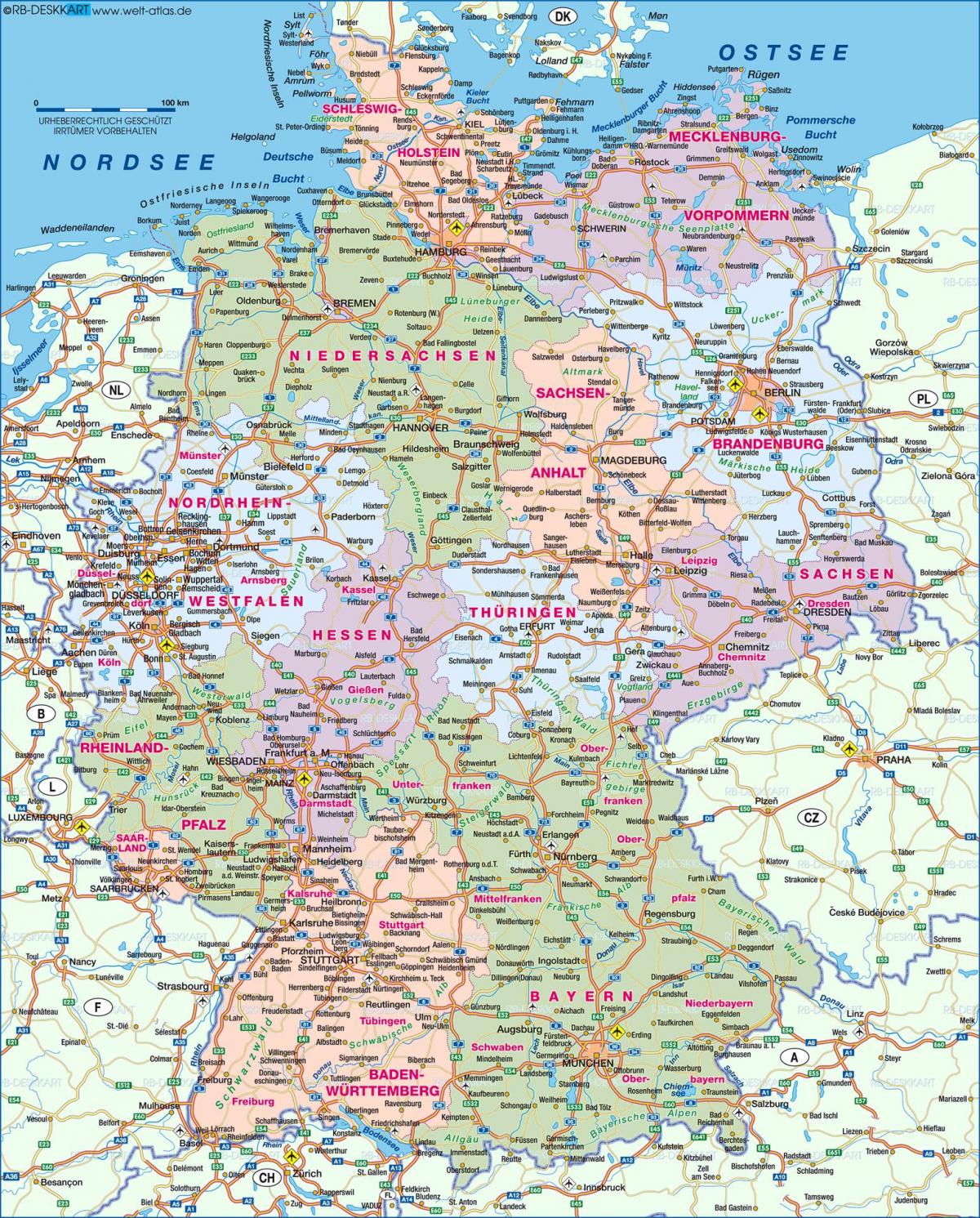 show me a map of Germany