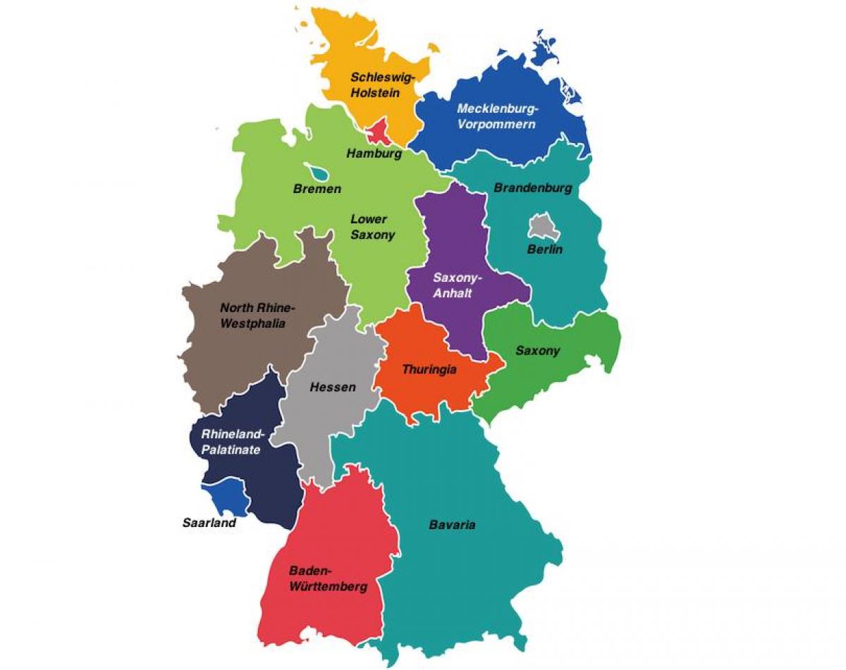 Germany regions map