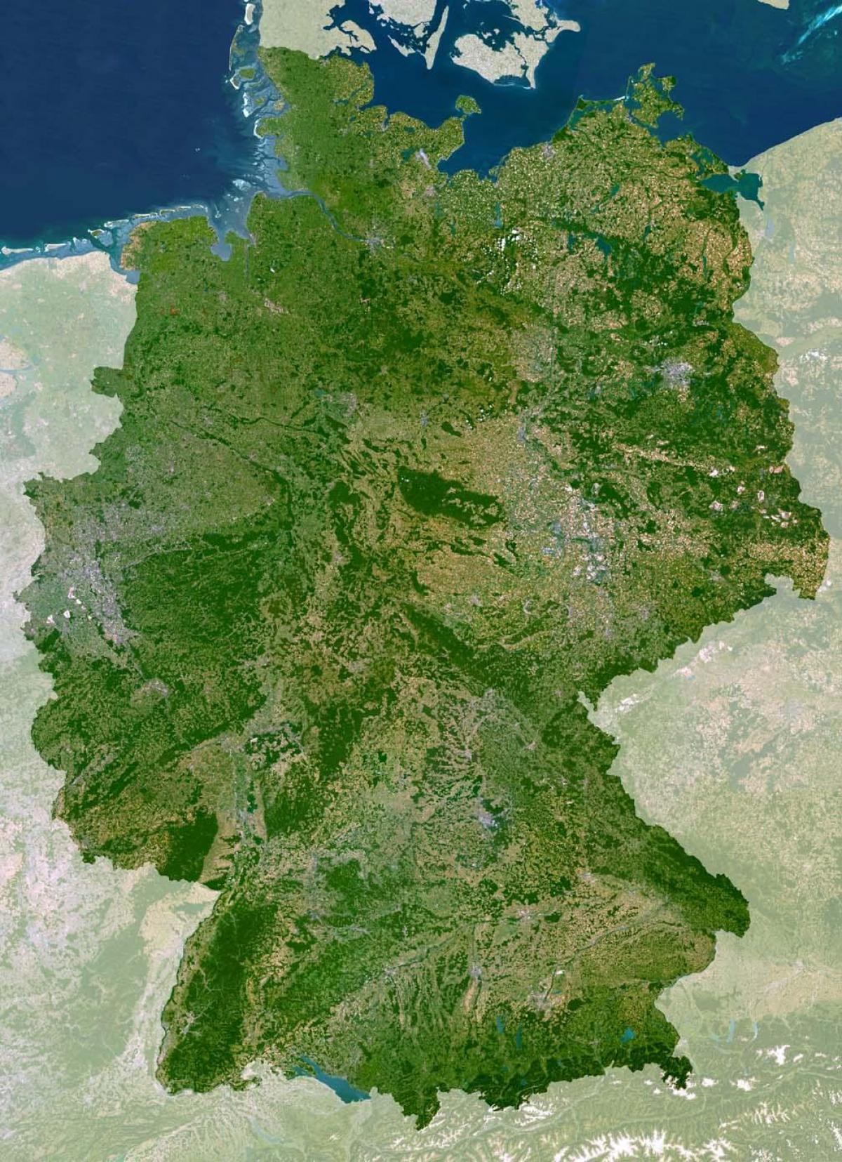 map of Germany satellite