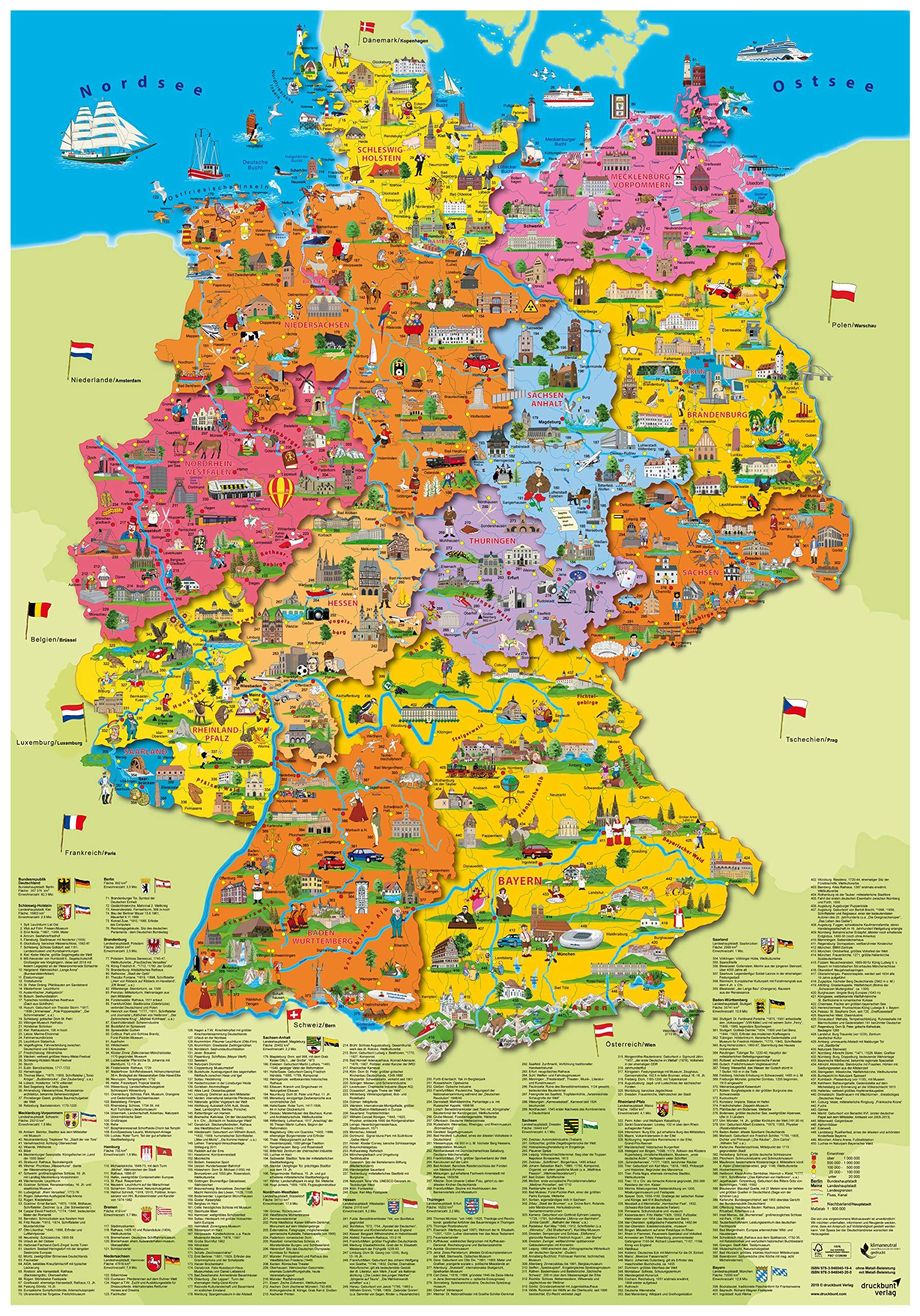 Interactive Map Of Germany With Cities - Map of world