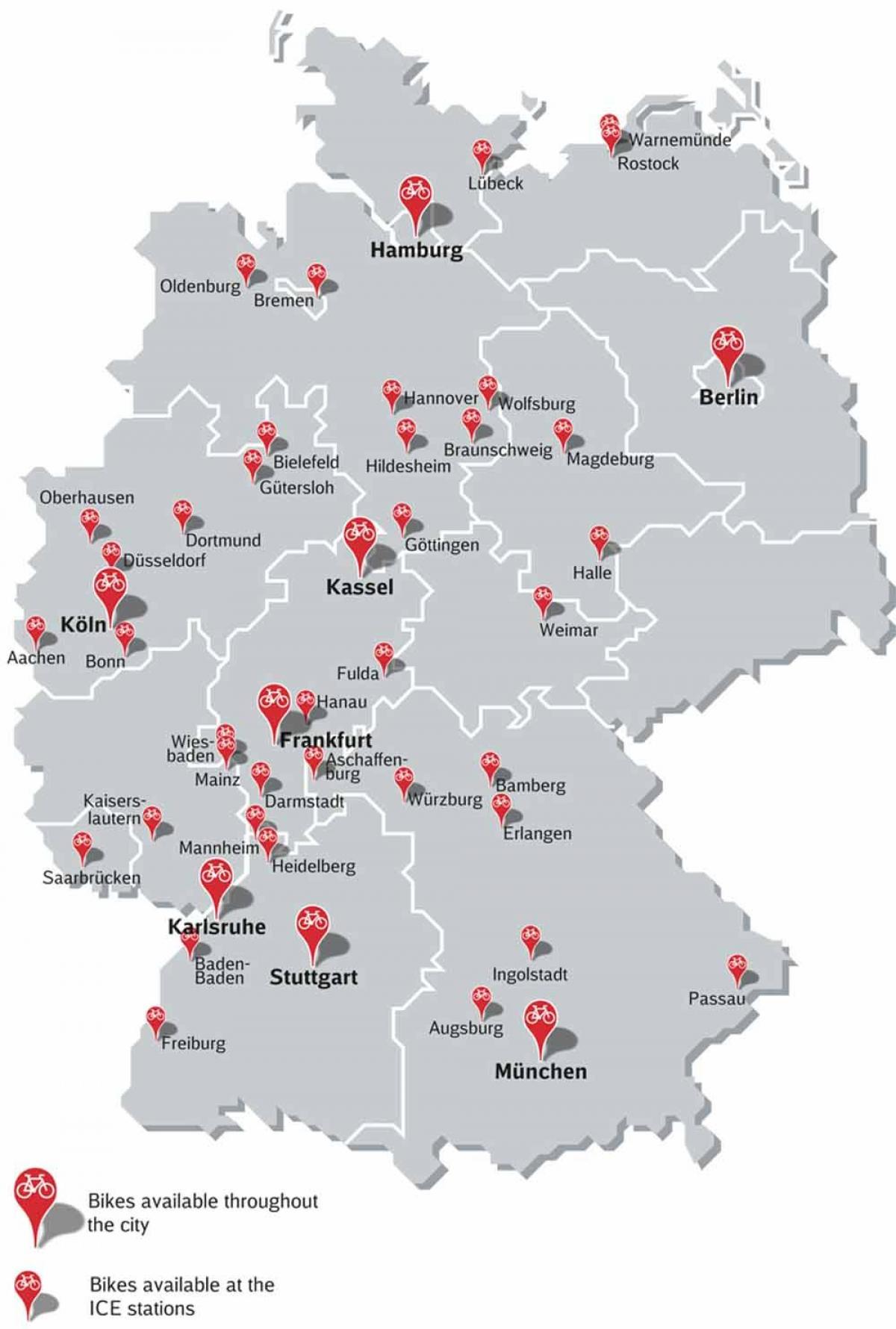Germany cycling maps