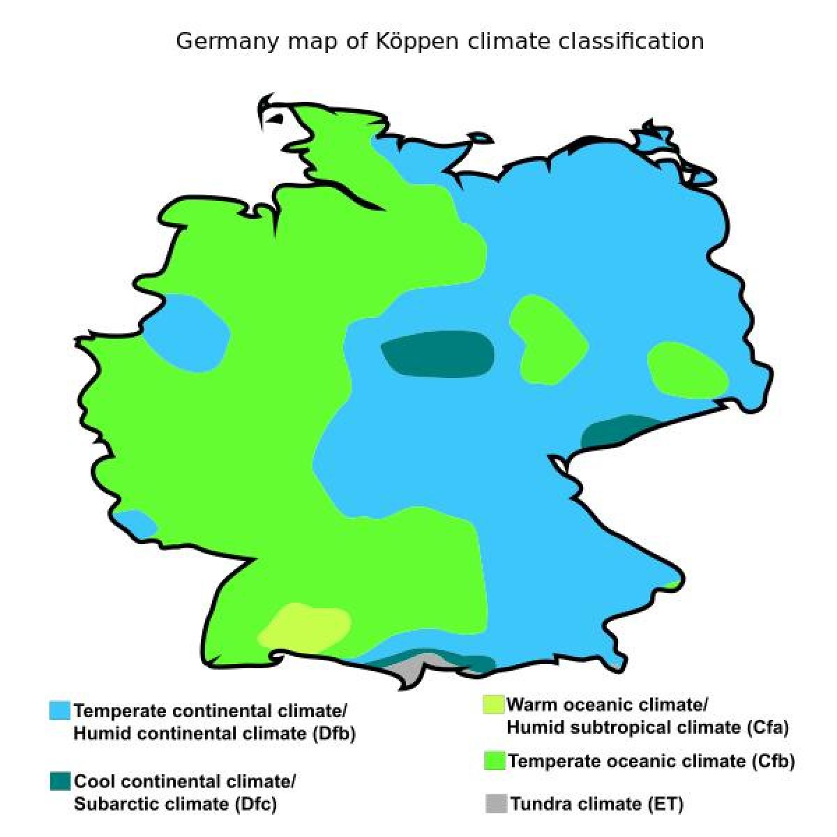 map of german climate