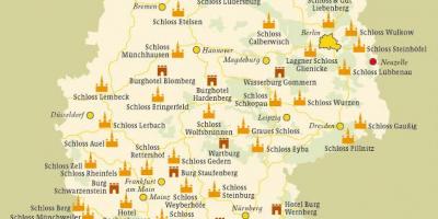 Map of Germany castles