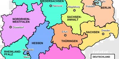 Map of Germany country