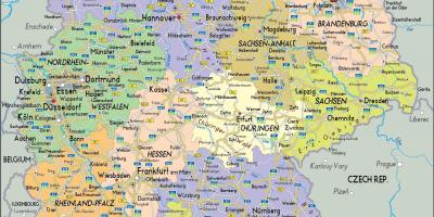 Carte regionali Mapa Regional Germany Northwest 