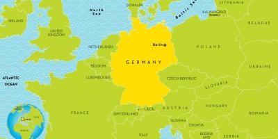 Map of Germany for kids